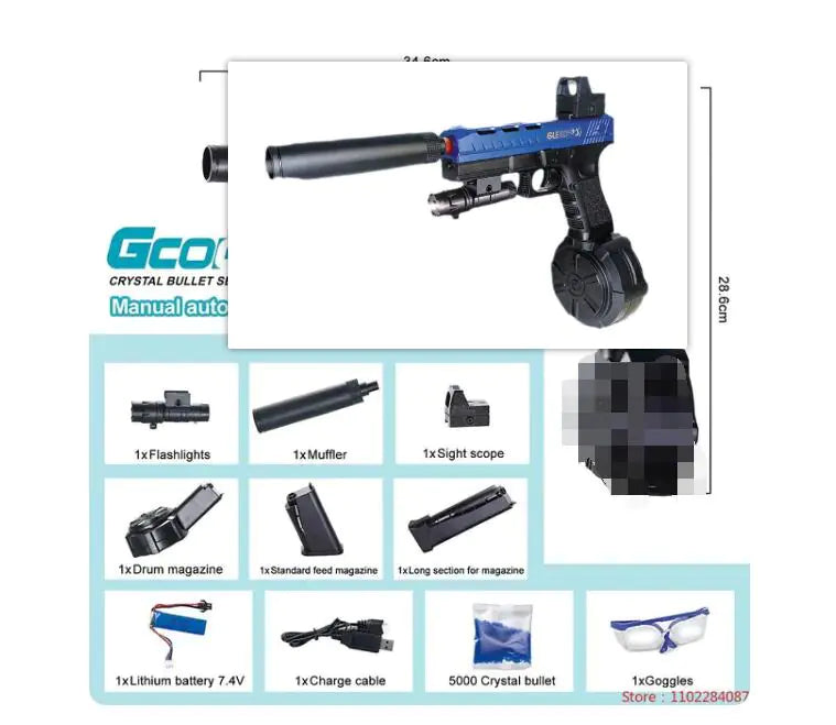 2 in 1 orbeez Splatter toy gun